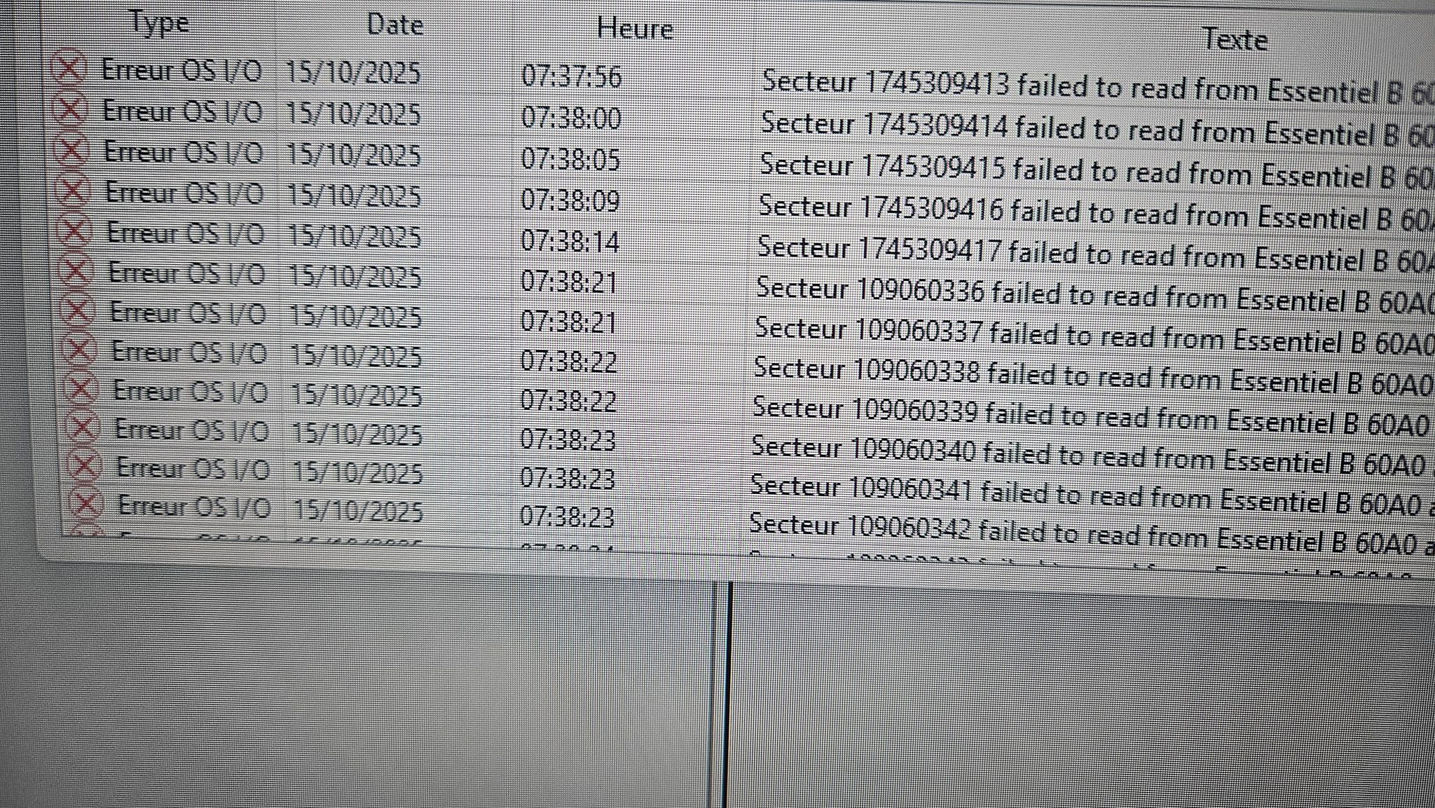 Réinstallation Windows