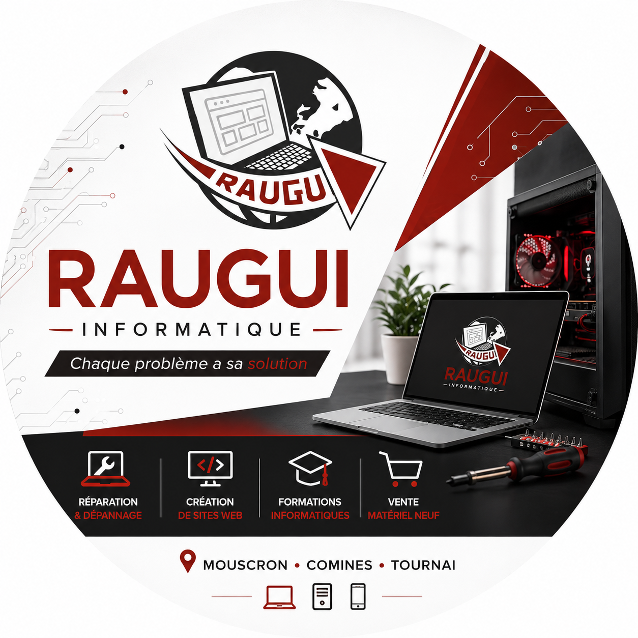 Site web – Sécurité renforcée & refonte complète de mon site web ! 💻🔐 par Raugui Informatique