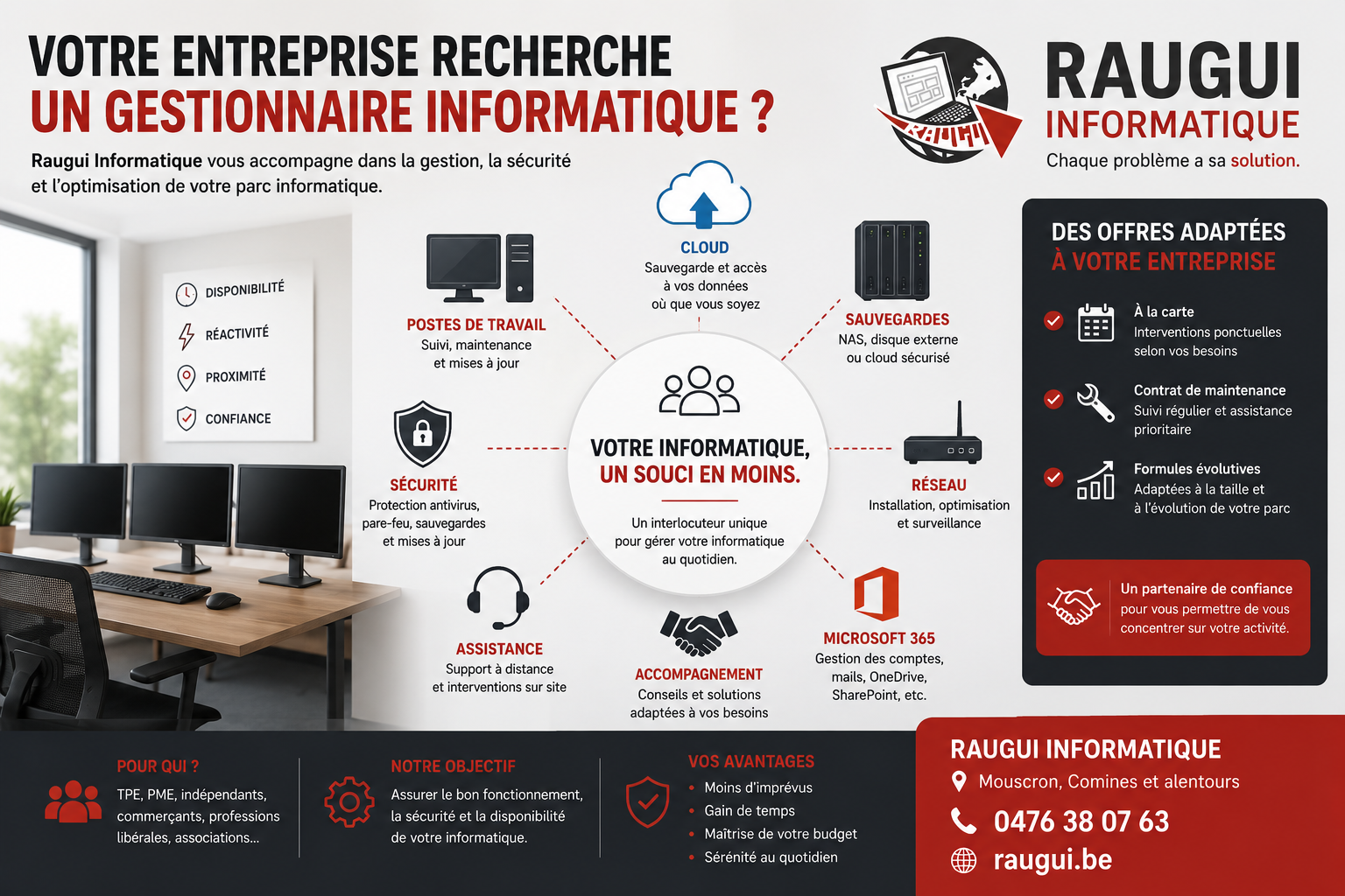Votre entreprise recherche un gestionnaire informatique ?