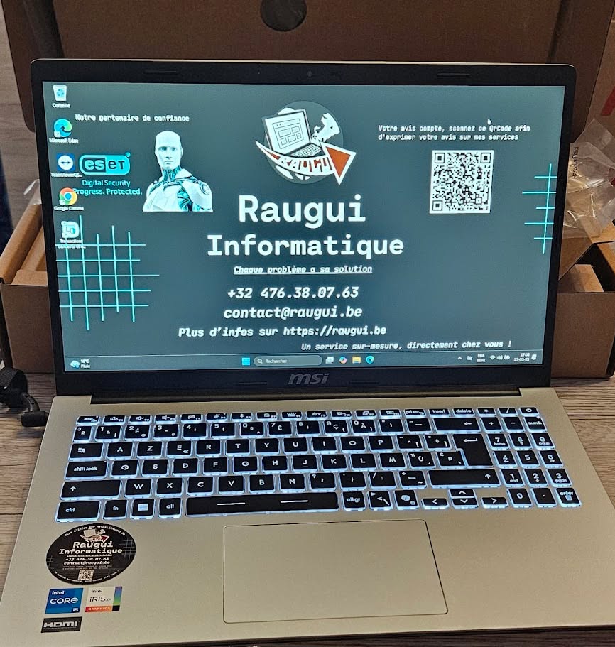 Réparation – Un nouveau départ numérique pour notre client ! 🔄✨ par Raugui Informatique