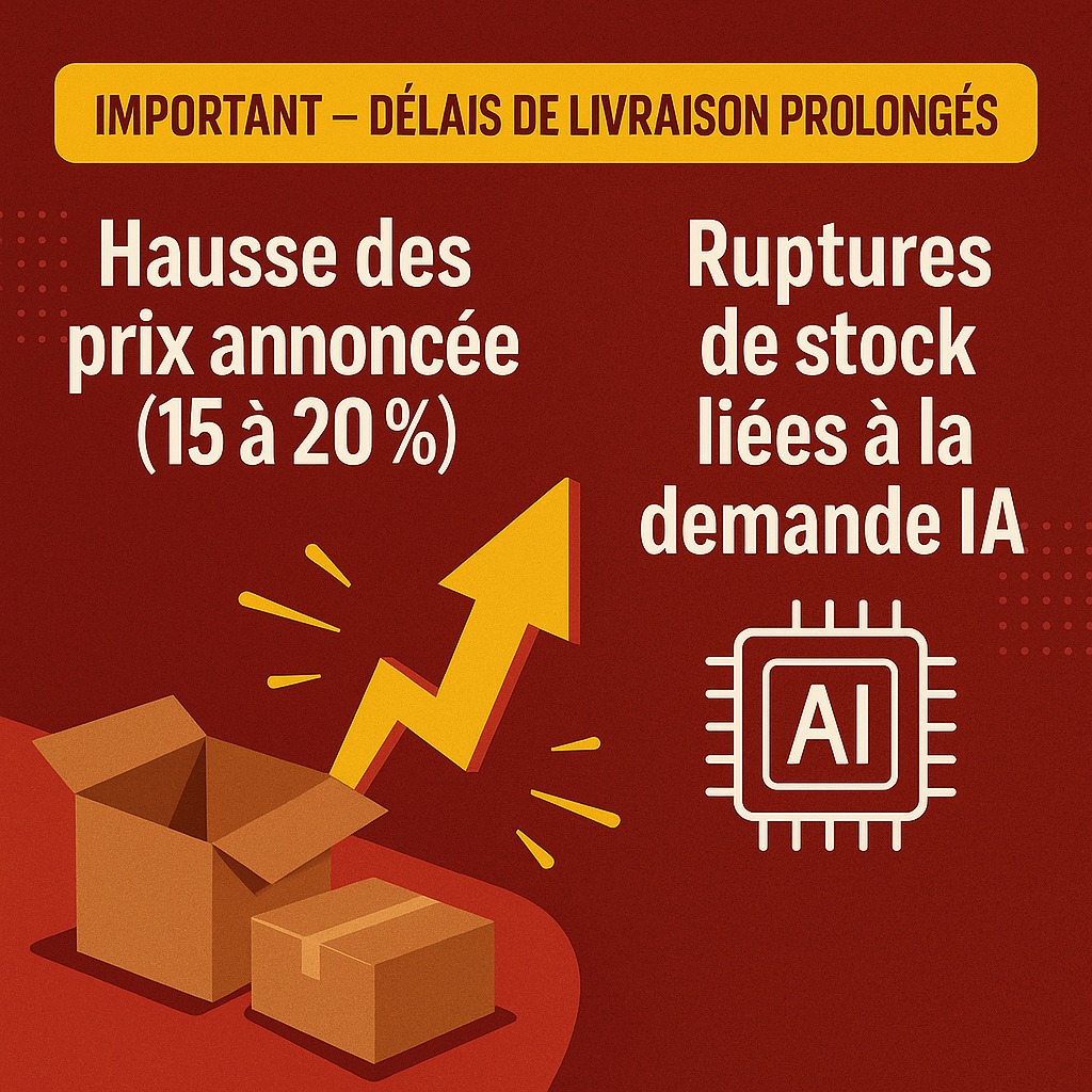 Petit message important concernant les délais de livraison et la futur monté des prix 💲💻