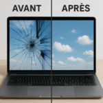 Dalle lcd remplacée