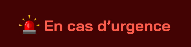 En cas d’urgence
